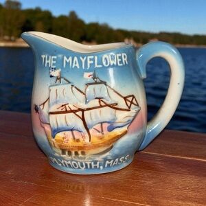 Vintage Small Plymouth Creamer Pitcher Plymouth Massachusetts Made In USA